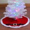 Northlight 20" Traditional Red and White Santa Claus Belt Buckle Mini Christmas Tree Skirt